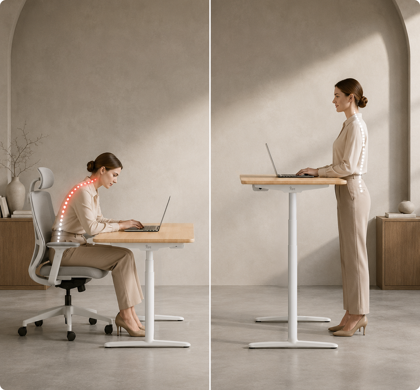 Ease pressure from your neck and back