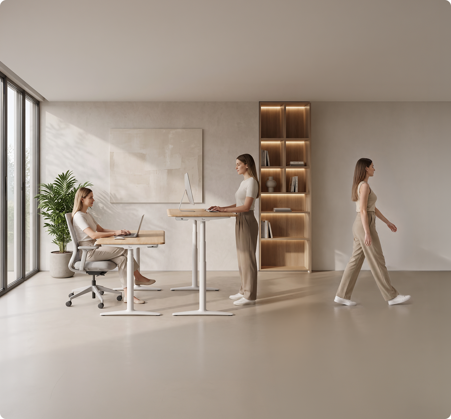 Find your rhythm between sitting and standing