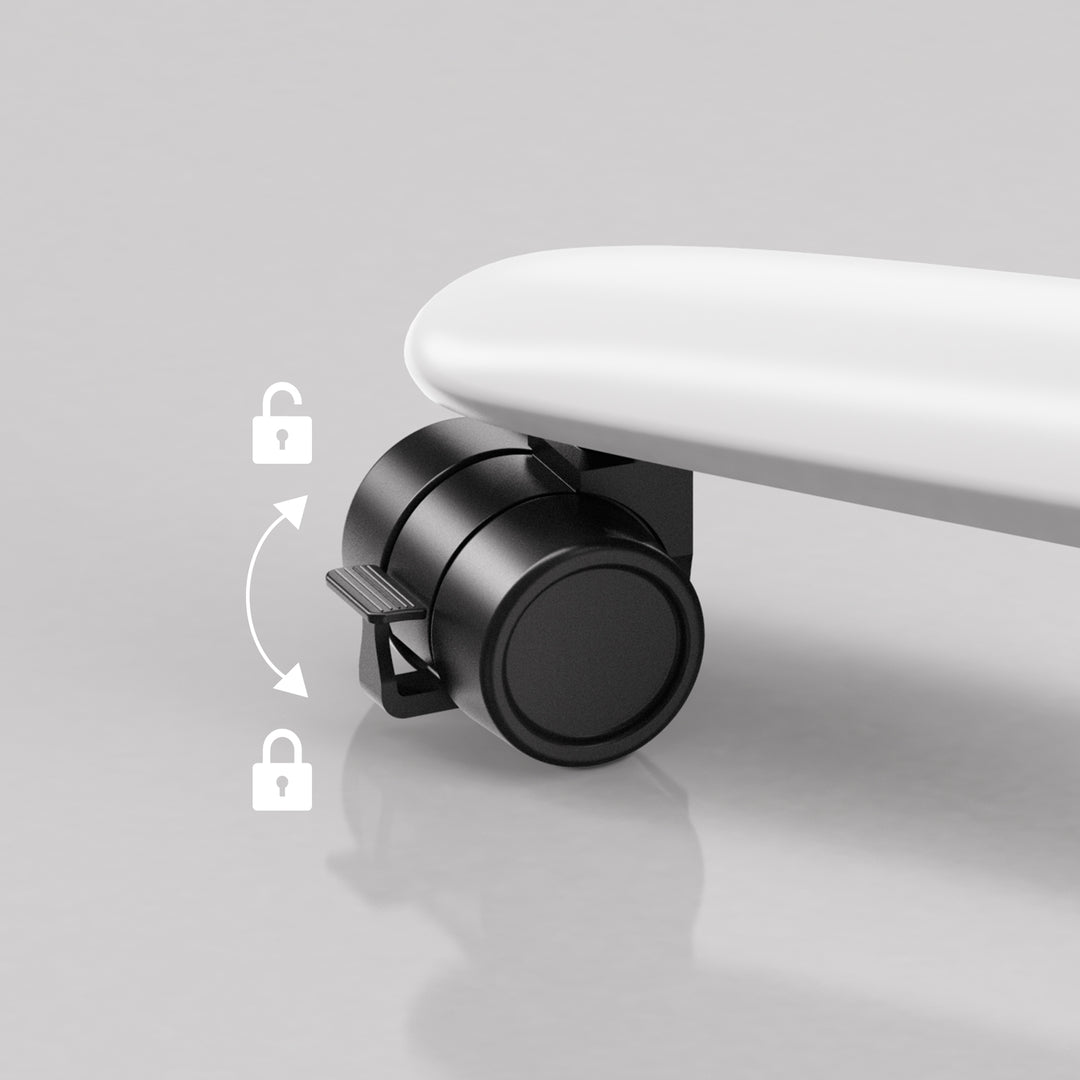 M8 Threaded Lockable Caster Wheels for Standing Desks