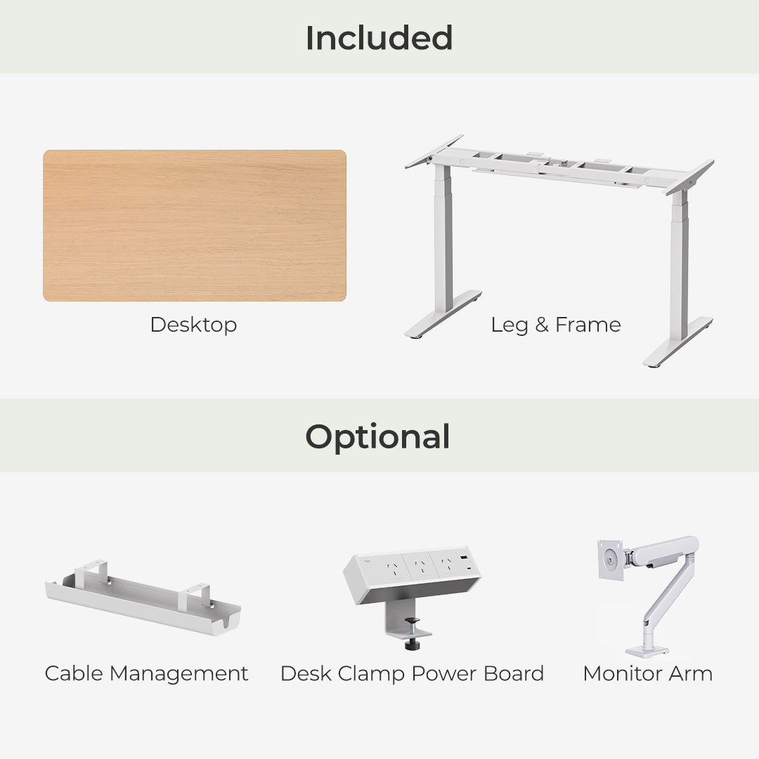 Pesk Dual Motors Melamine Home Office Electric Standing Desk