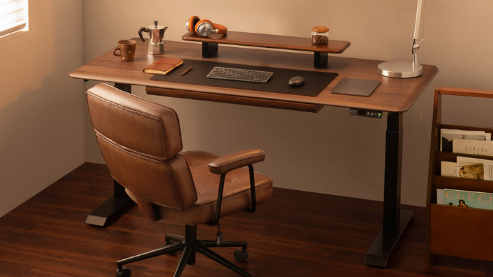 Pesk Pro Hardwood Home Office Electric Standing Desk