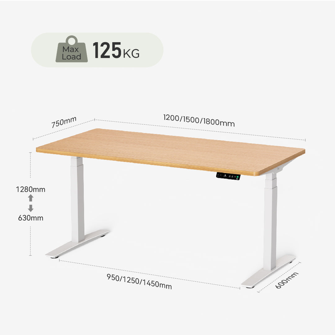Pesk Dual Motors Melamine Home Office Electric Standing Desk