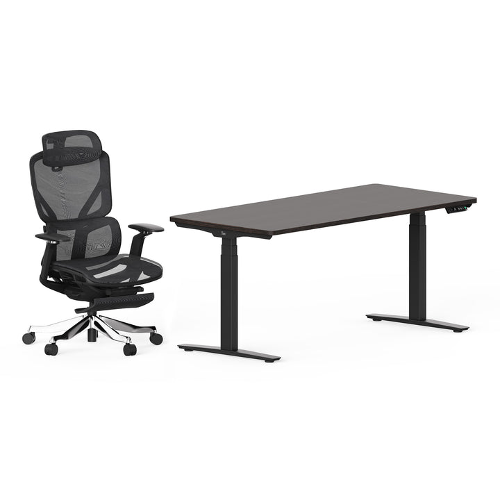 Classic Pesk Standing Desk and Galileo Chair Set