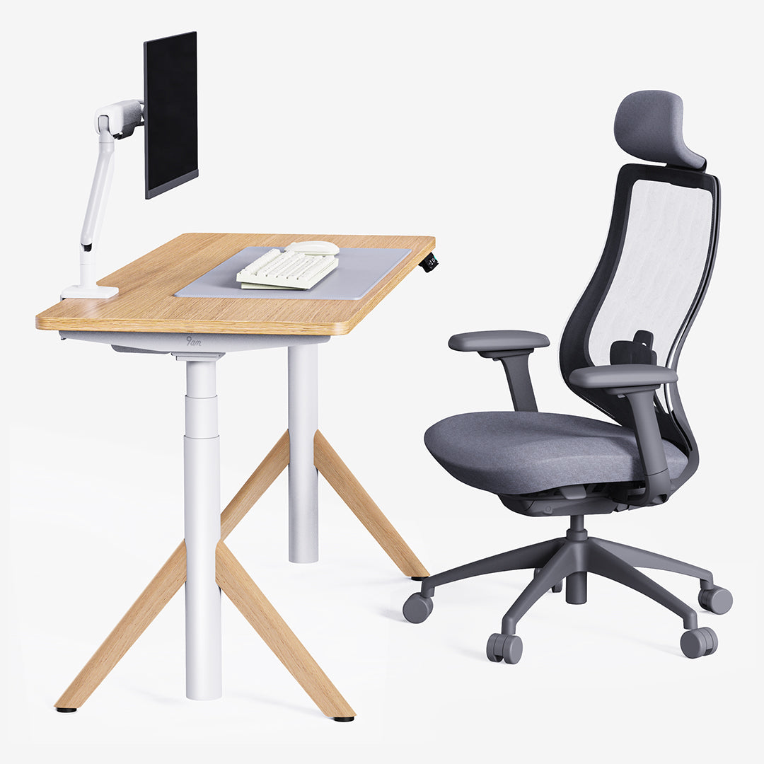 Robin Pro Standing Desk and Ergonomic Chair Set