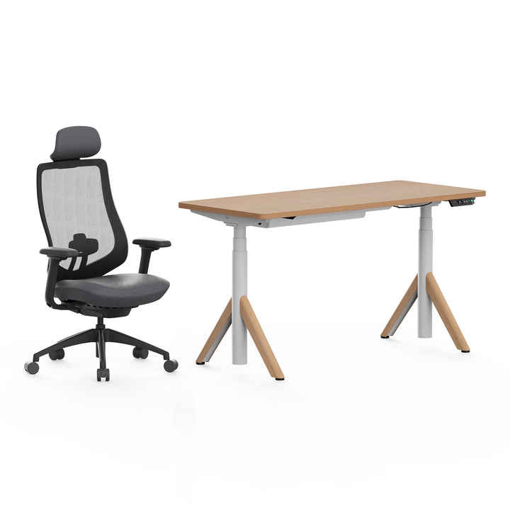 Robin Pro Standing Desk and Ergonomic Chair Set