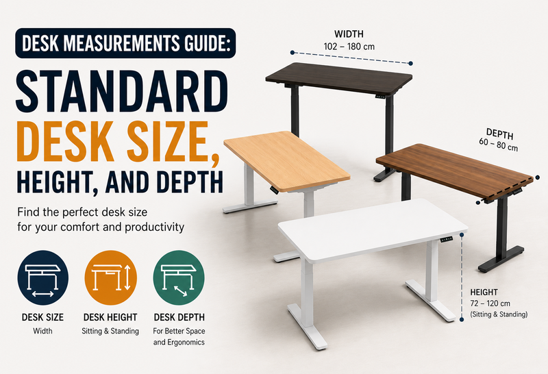 Desk Measurements Guide: Standard Desk Size, Height, and Depth