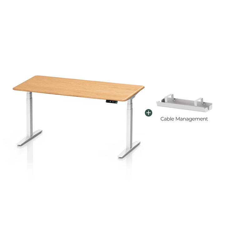 Pesk Pro Hardwood Home Office Electric Standing Desk