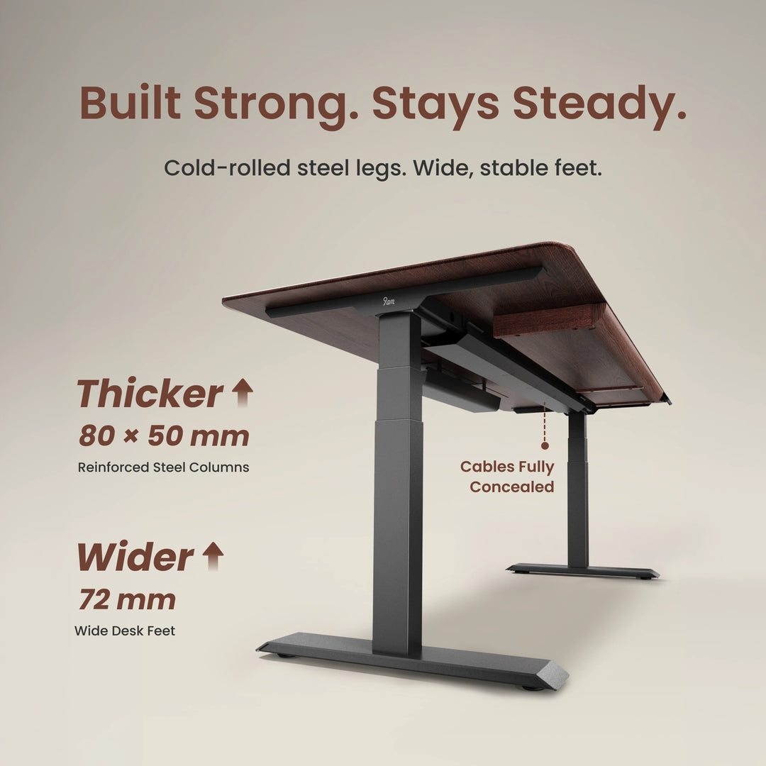 Pesk Pro Hardwood Home Office Electric Standing Desk