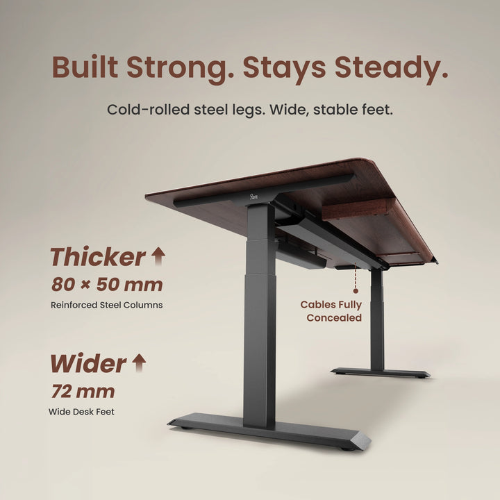 Pesk Pro Hardwood Home Office Electric Standing Desk