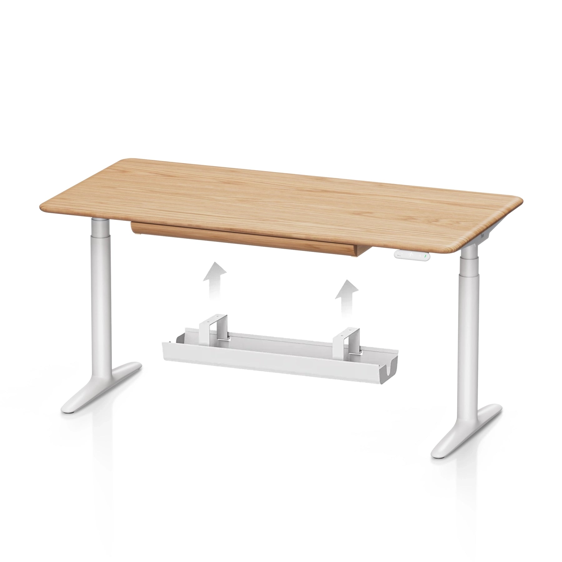 Atom Pro Ash Hardwood Home Office Stand Up Desk