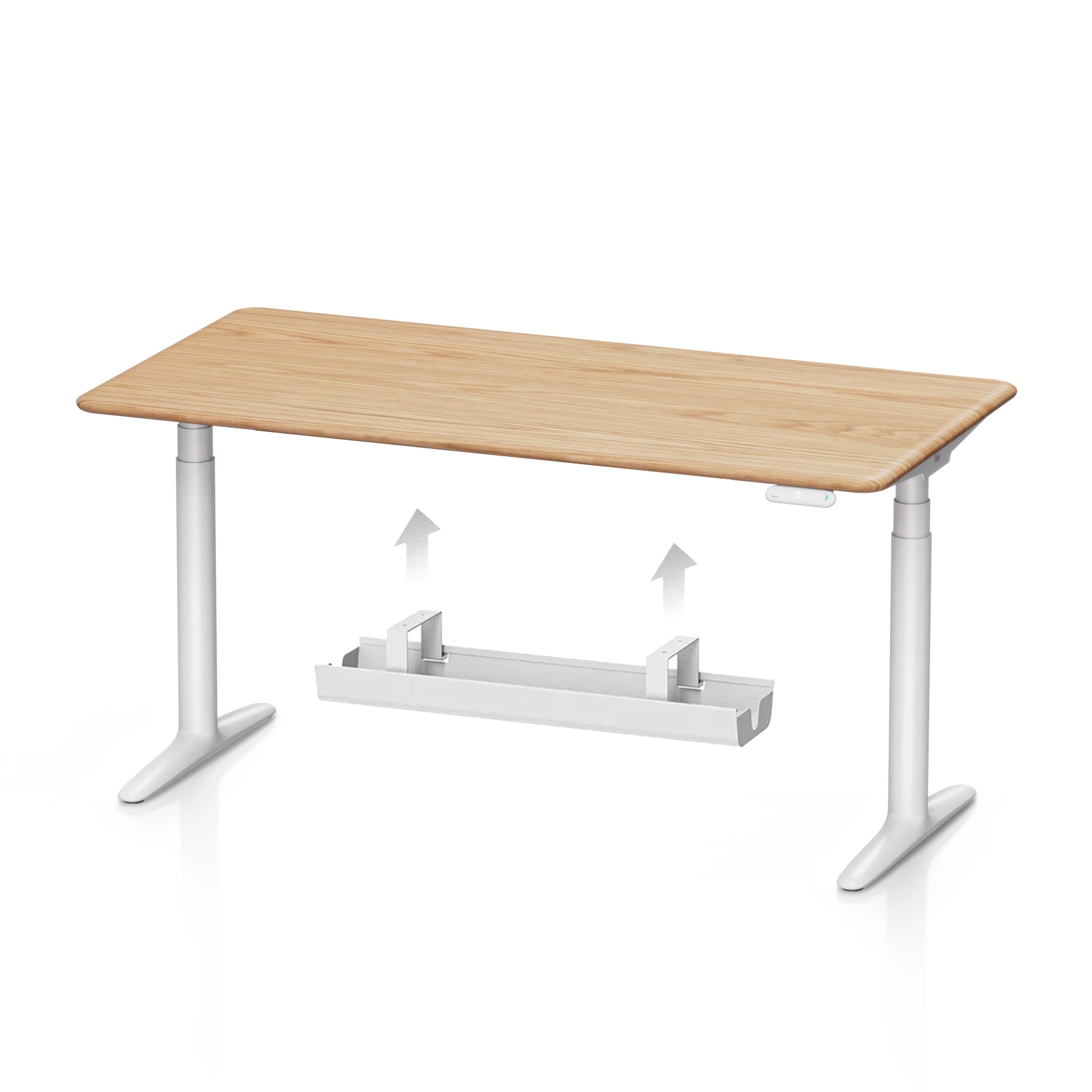 Atom Pro Ash Hardwood Home Office Stand Up Desk