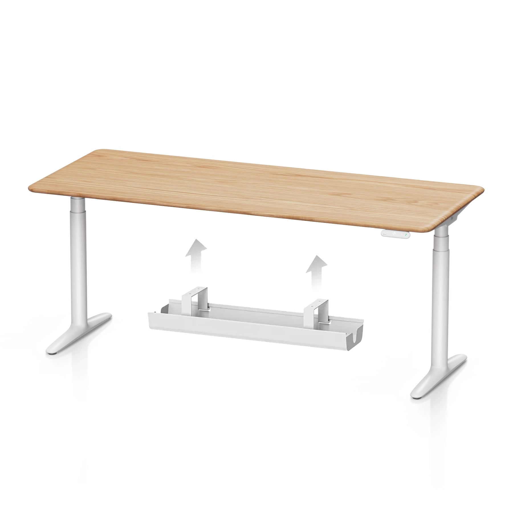 Atom Pro Ash Hardwood Home Office Stand Up Desk