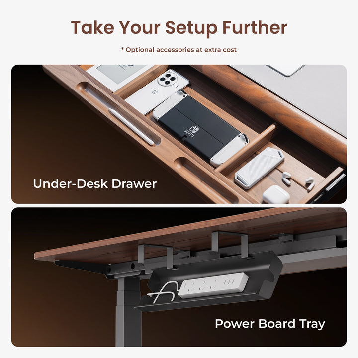 Pesk Pro Hardwood Home Office Electric Standing Desk