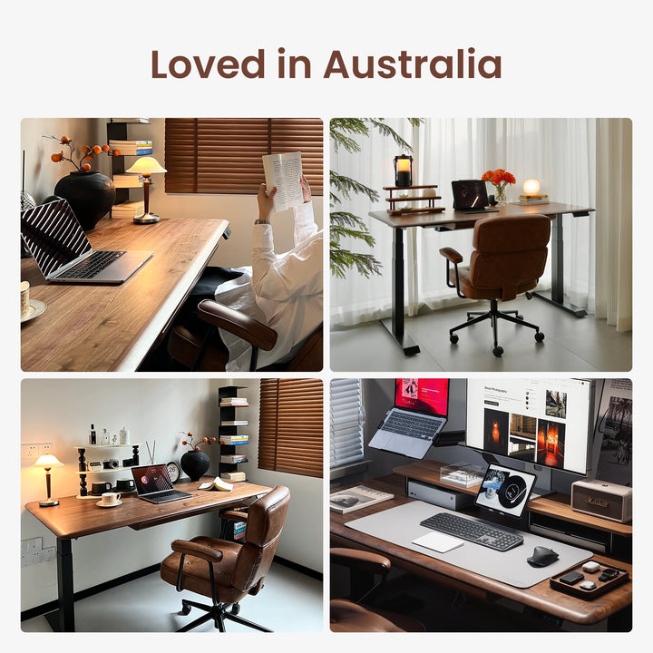Pesk Pro Hardwood Home Office Electric Standing Desk