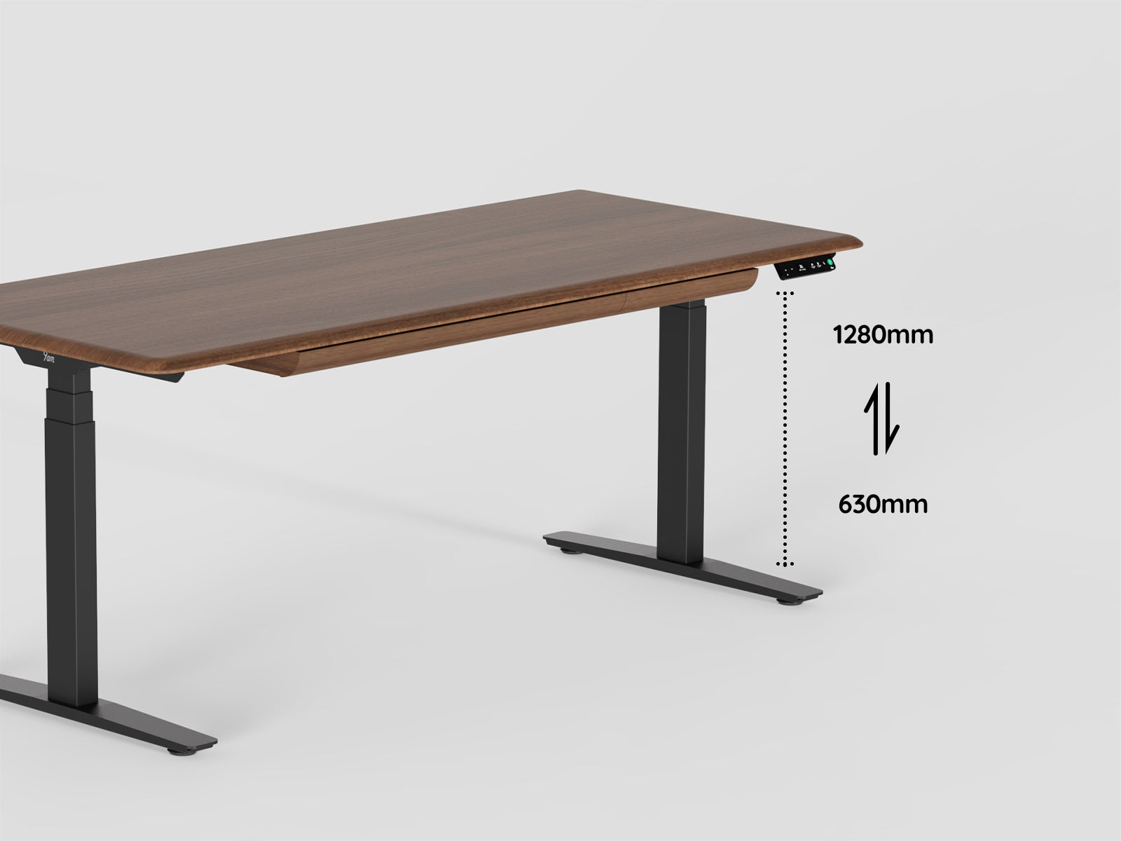Pesk Pro Dual Black Walnut Smart Electric Standing Desk Transform Your Workspace With Unmatched Style