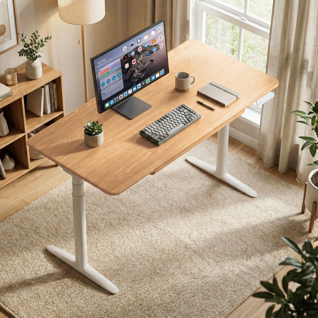 Atom Pro Ash Hardwood Home Office Stand Up Desk