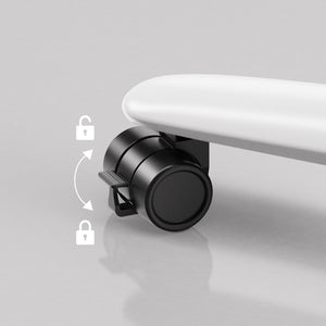 M8 Threaded Lockable Caster Wheels for Standing Desks
