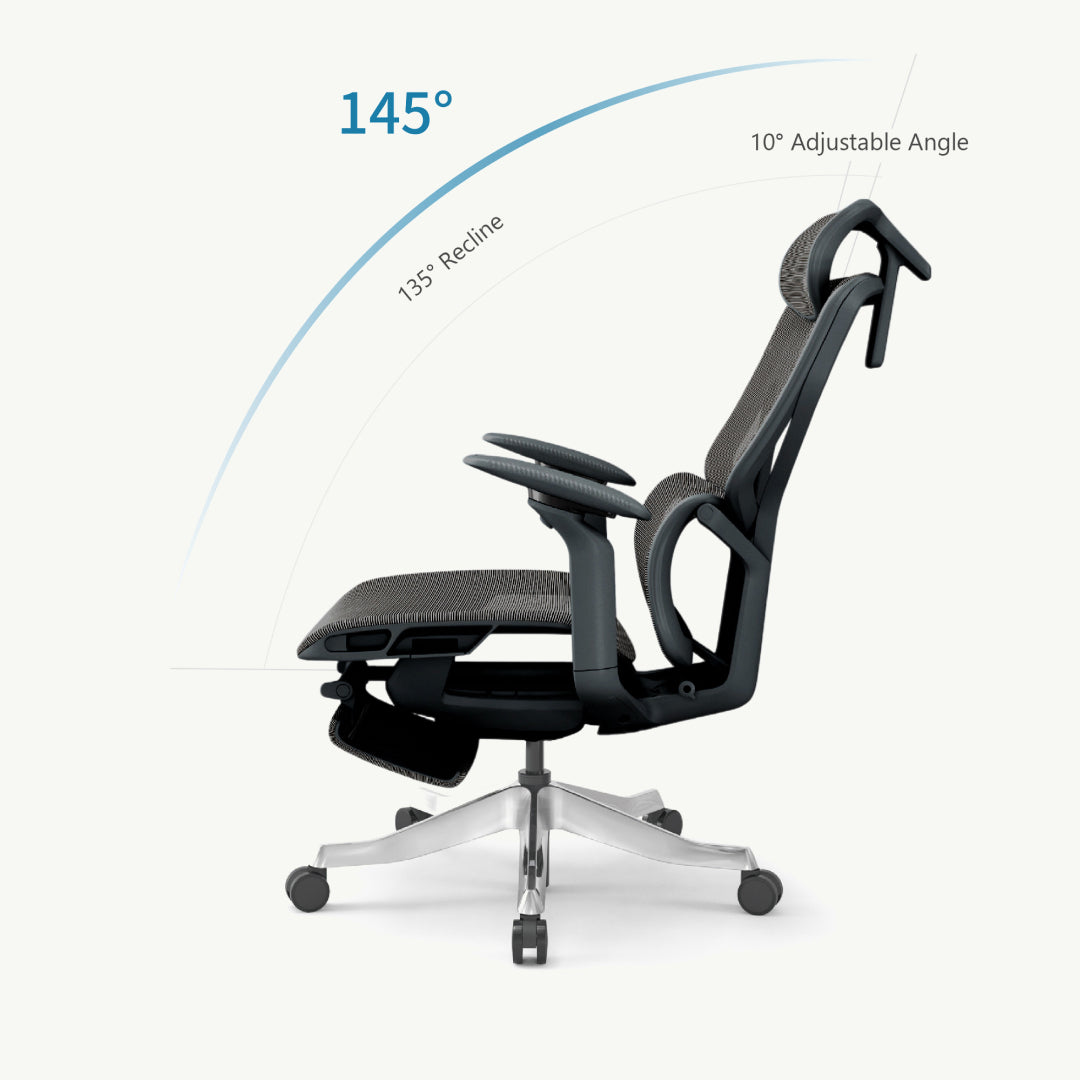 Galileo Work From Home Footrest Ergonomic Gaming Chair