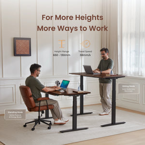 Pesk Pro Hardwood Home Office Electric Standing Desk