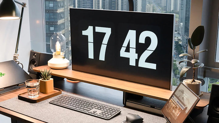 Multifunctional Office Desk Storage Rack Monitor Riser - 9am HOME
