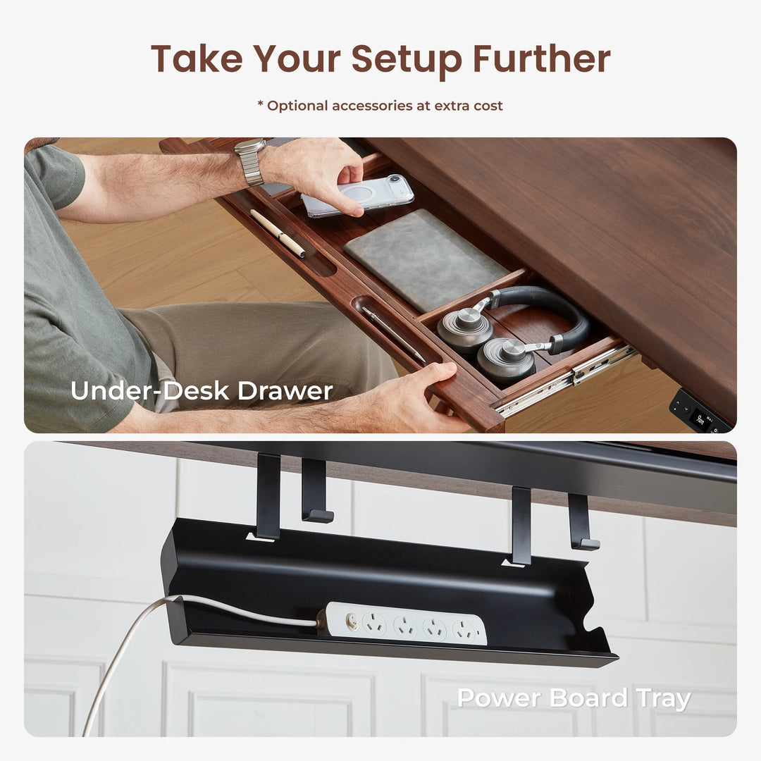Pesk Pro Hardwood Home Office Electric Standing Desk