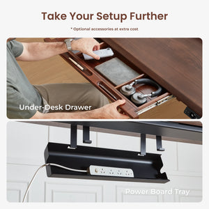 Pesk Pro Hardwood Home Office Electric Standing Desk