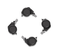 M8 Threaded Lockable Caster Wheels for Standing Desks