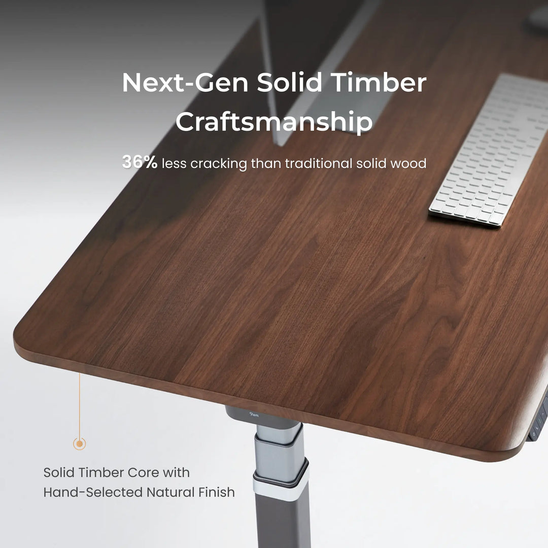 Arco Hardwood Veneer Electric Standing Desk