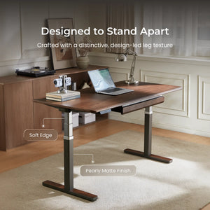 Arco Hardwood Veneer Electric Standing Desk