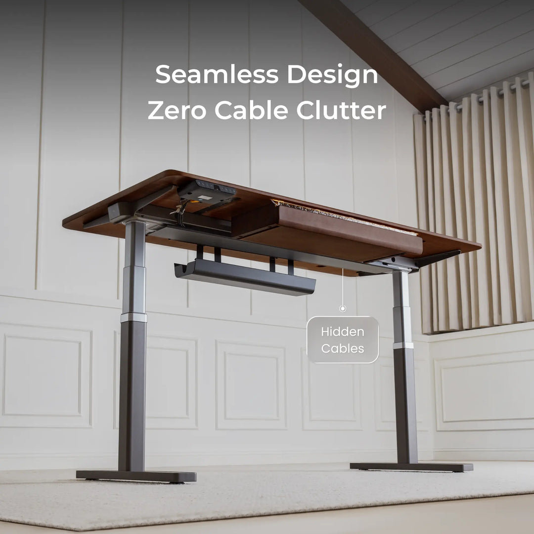 Arco Hardwood Veneer Electric Standing Desk
