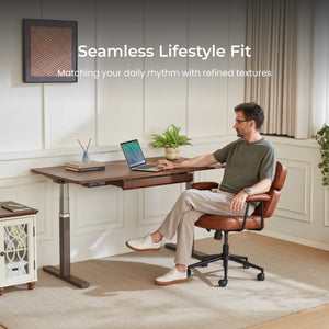 Arco Hardwood Veneer Electric Standing Desk