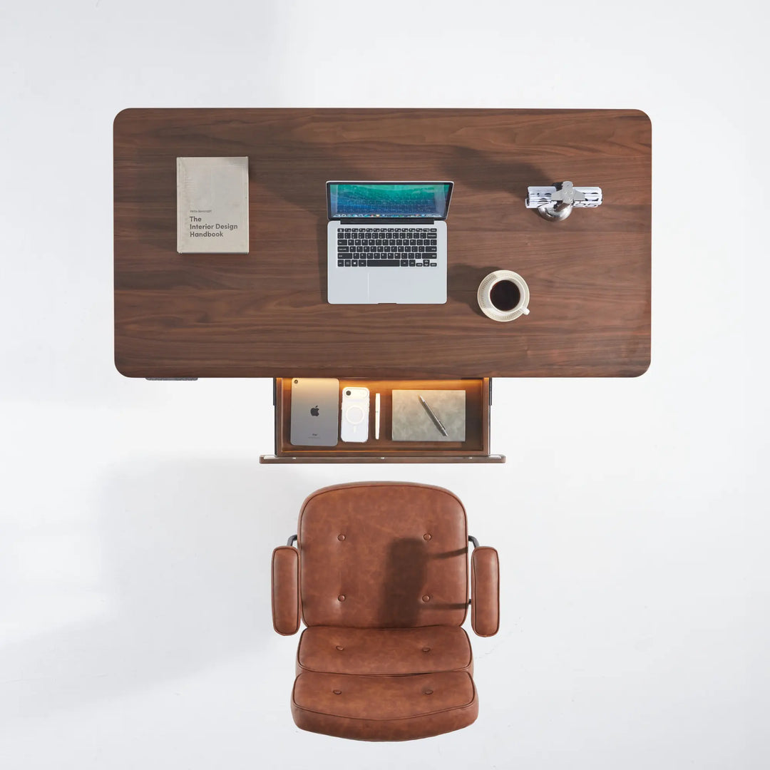 Arco Hardwood Veneer Electric Standing Desk
