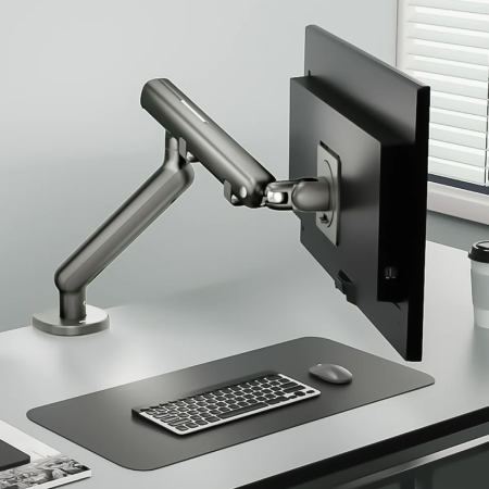 Flexible Adjustment Single Monitor Arm Desk Mount