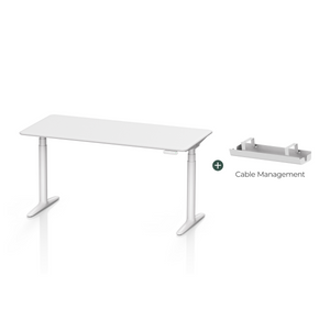 sit stand desk Australia with cable management