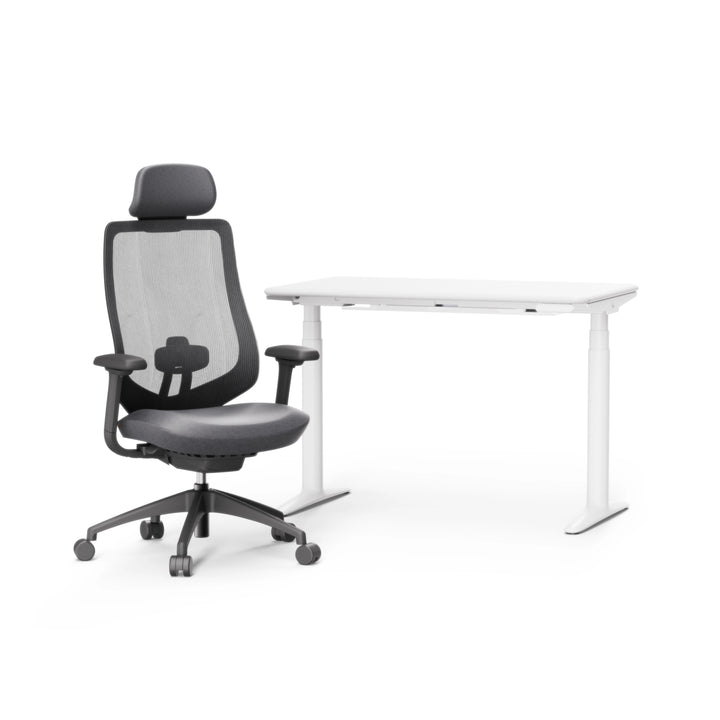 Atom Electric Standing Desk And Newton Ergonomic Chair