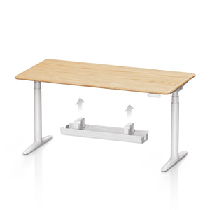 cable management under height adjustable desk