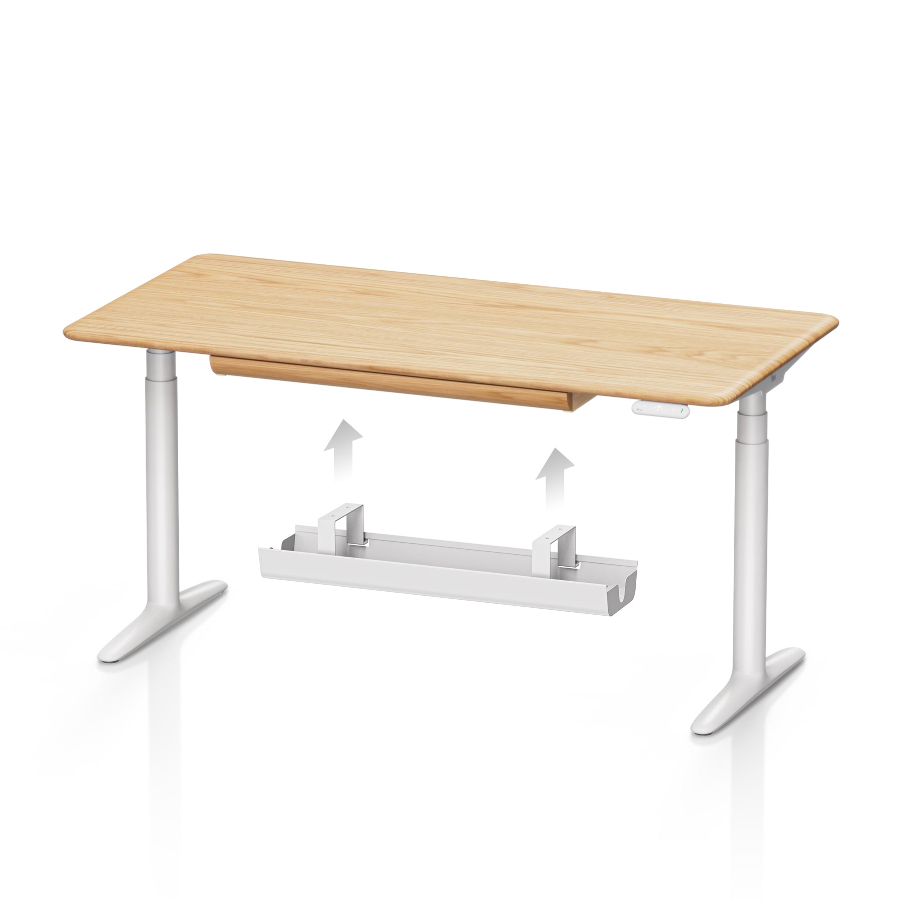 Atom Pro Ash Hardwood Home Office Stand Up Desk