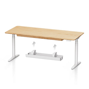 cable management under height adjustable desk