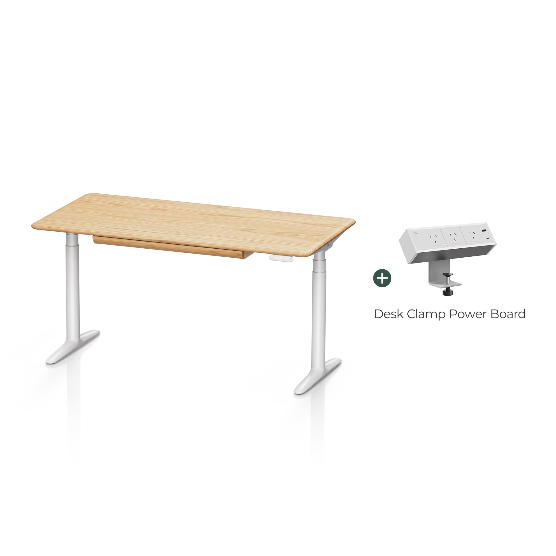 Atom Pro Ash Solid Wood Home Office Stand Up Desk