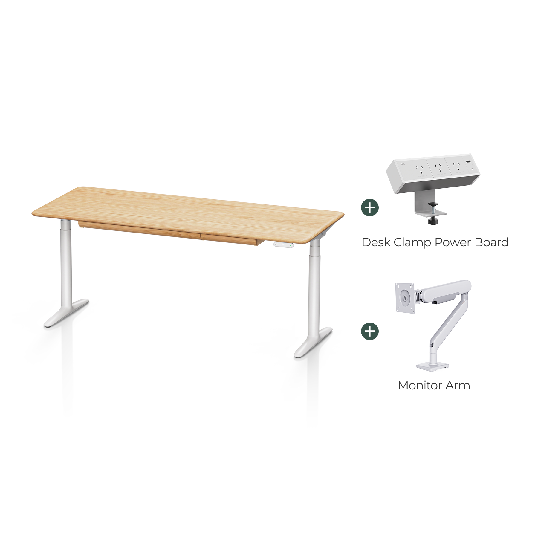 Atom Pro Ash Solid Wood Home Office Stand Up Desk