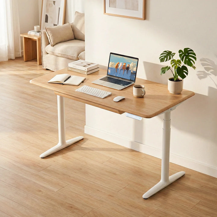 Atom Pro Ash Hardwood Home Office Stand Up Desk