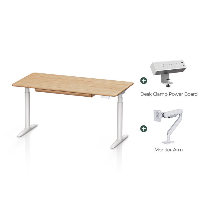 Atom Pro Complete Ergonomic Standing Desk Setup