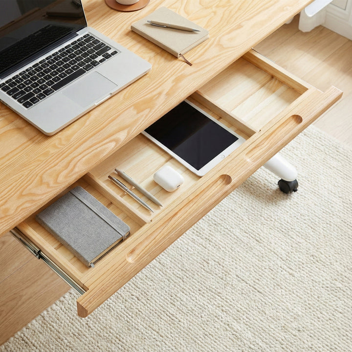 Atom Pro Ash Hardwood Home Office Stand Up Desk