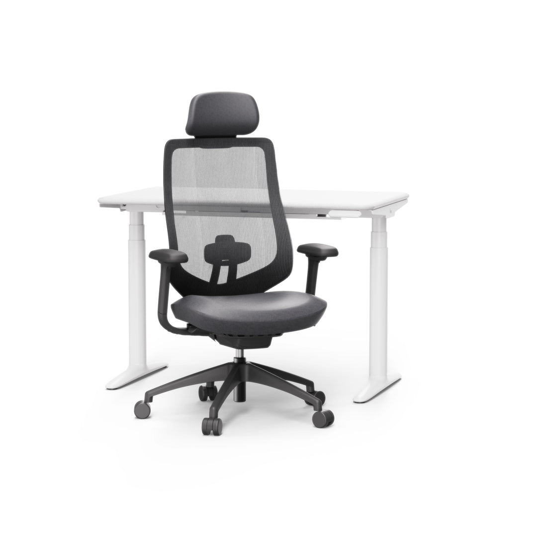 Atom Standing Desk And Ergonomic Chair Hero Photo