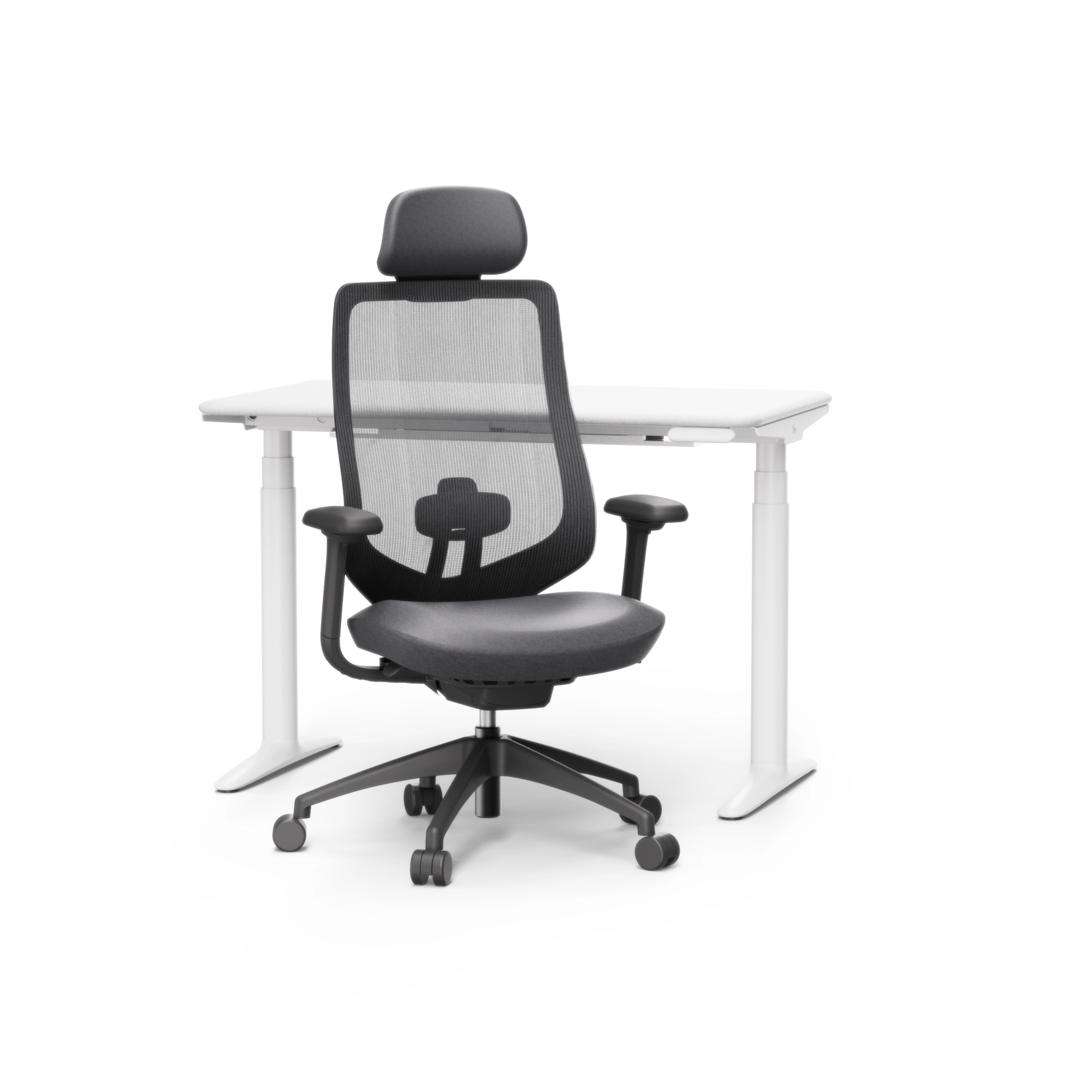 Atom Standing Desk And Ergonomic Chair Hero Photo