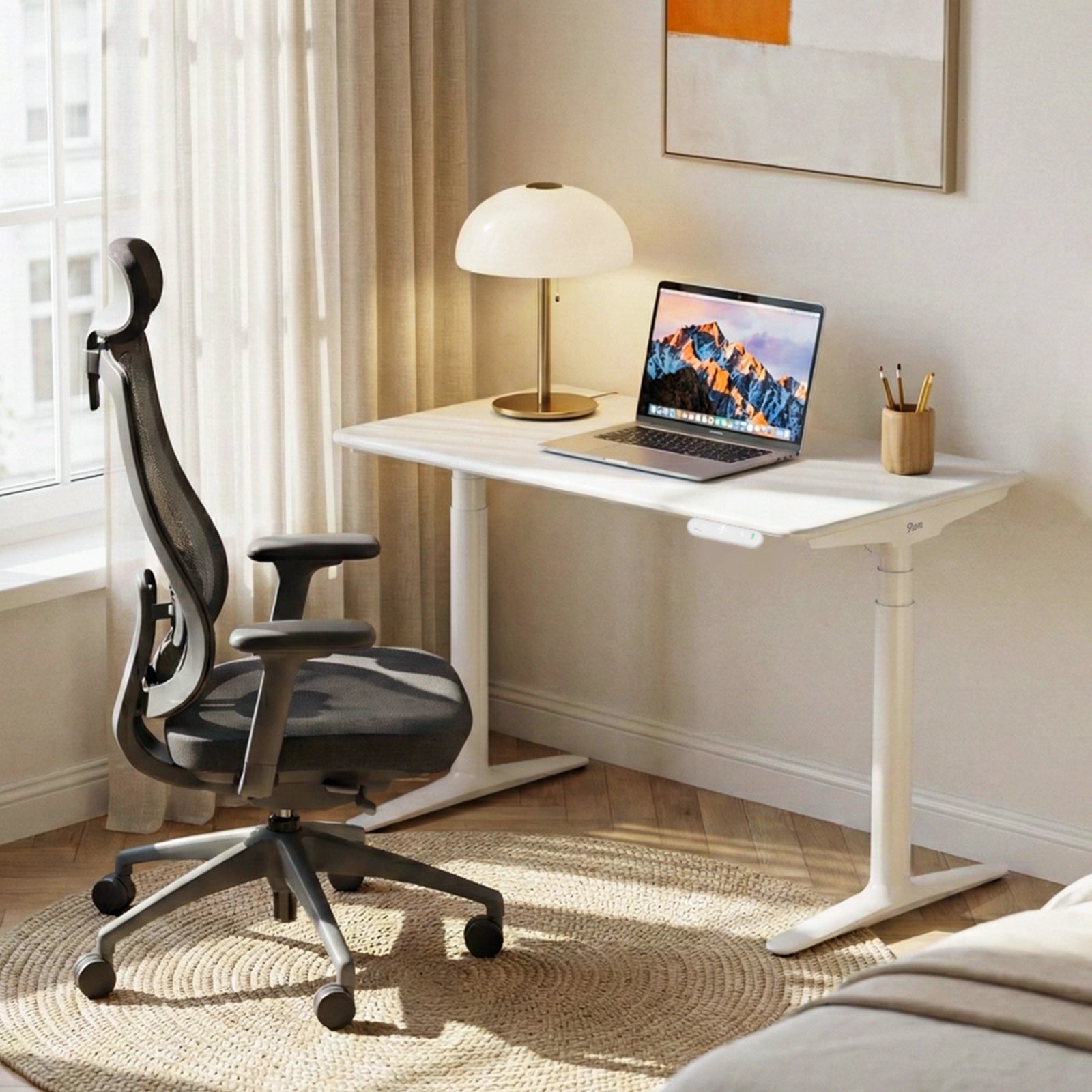Atom Standing Desk And Ergonomic Chair Setup