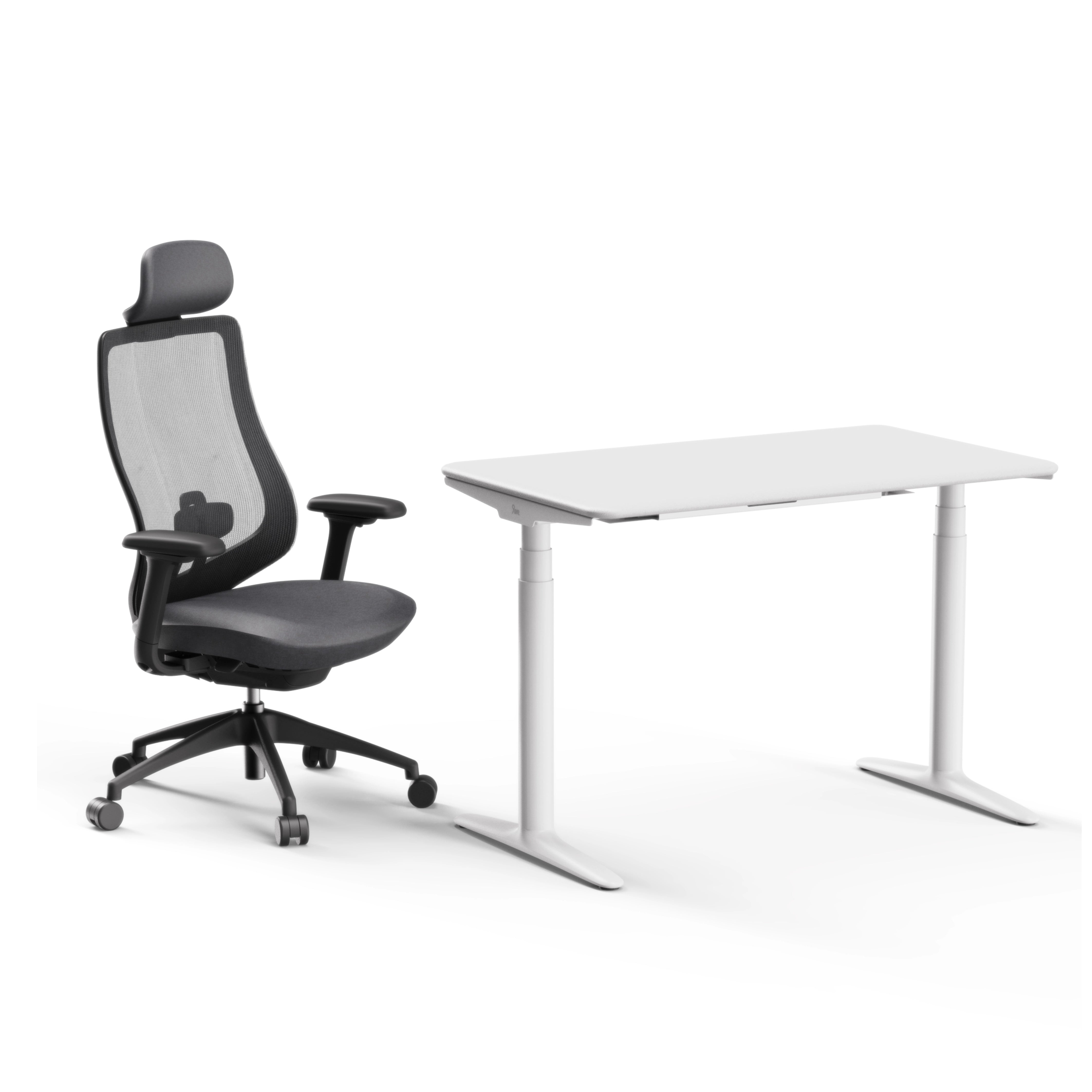 Atom Standing Desk And Newton Ergonomic Chair Set