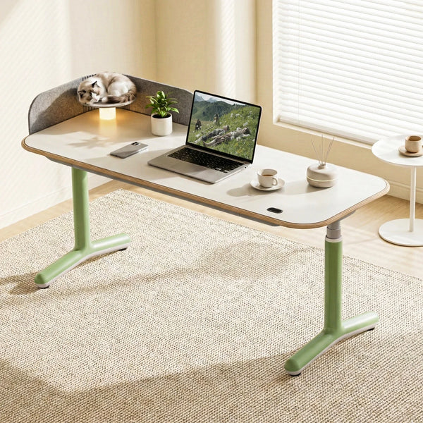 テーブル・机 Igors new desk FEZiBO Triple Motor L-Shaped Standing Desk with LED Strip & Outlets