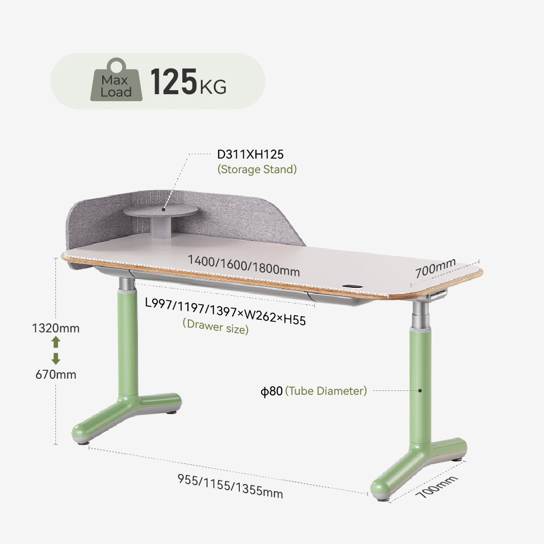 Dora Pro Solid Wood Smart Electric Standing Desk