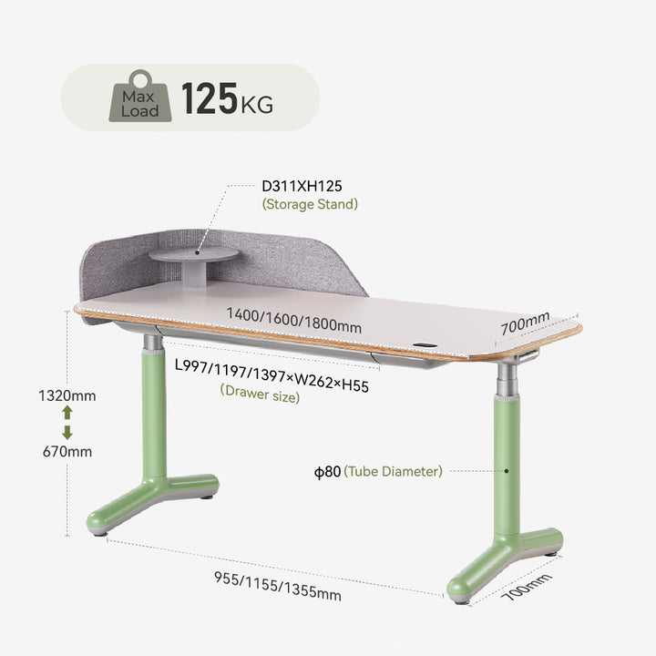 Dora Pro Solid Wood Smart Electric Standing Desk